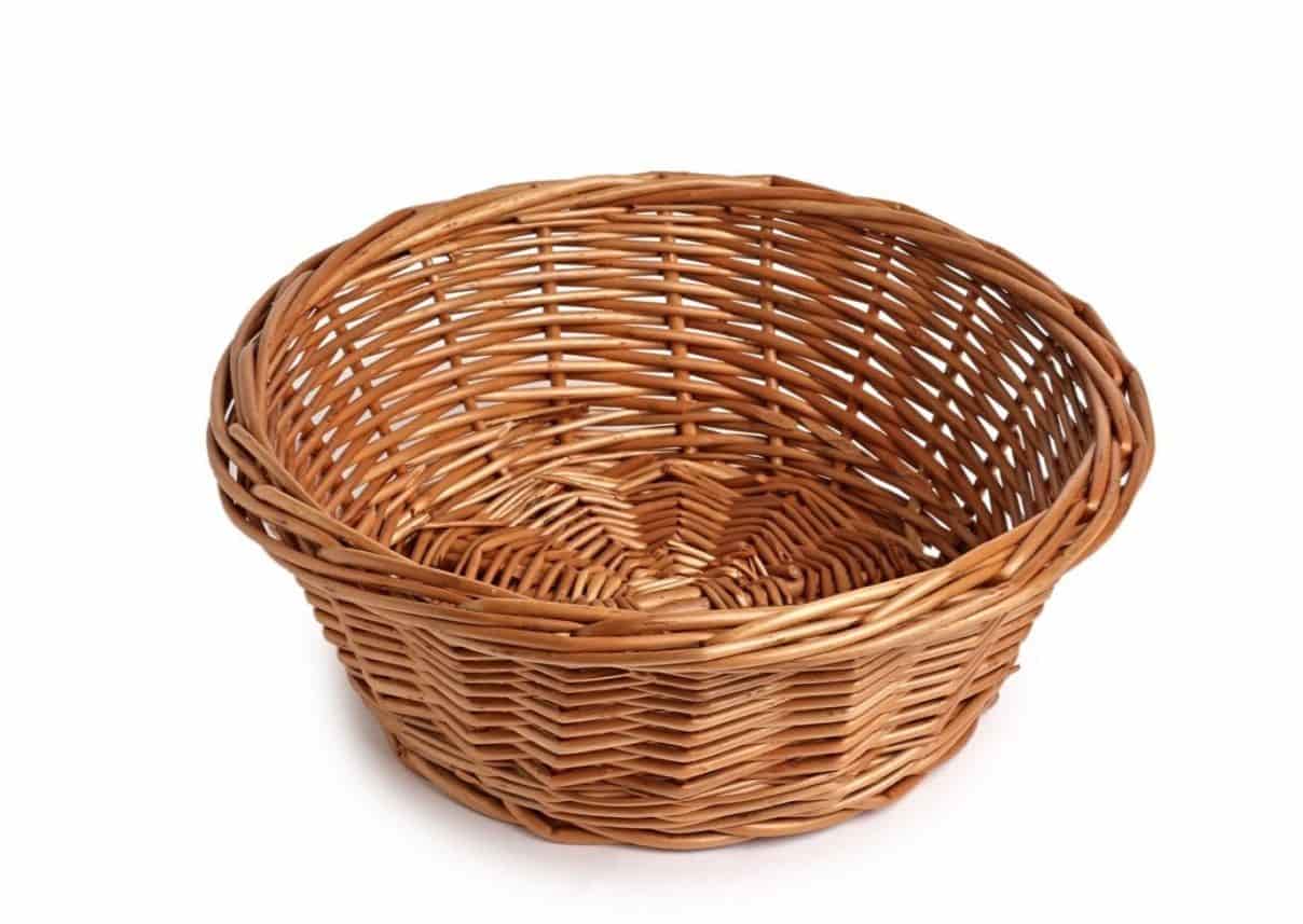 تصویر 2 از سبد حصیری گرد انتخابی عالی برای دکوراسیون